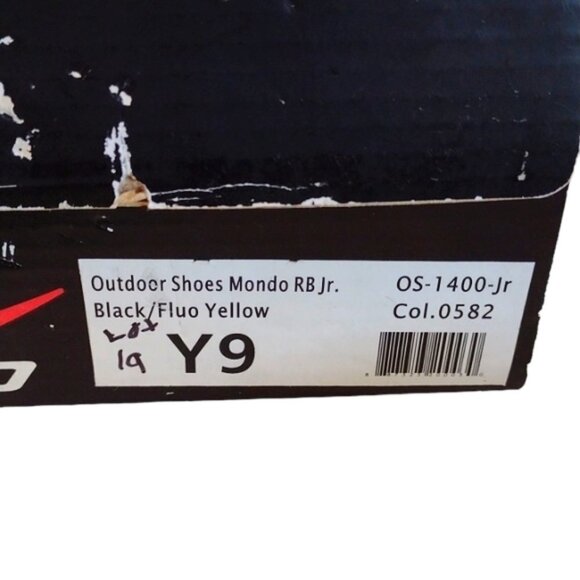 Eletto Kids Outdoor Soccer Shoes Cleats Mondo RB Jr. Black/Fluo Yellow Y9 - Picture 11 of 11